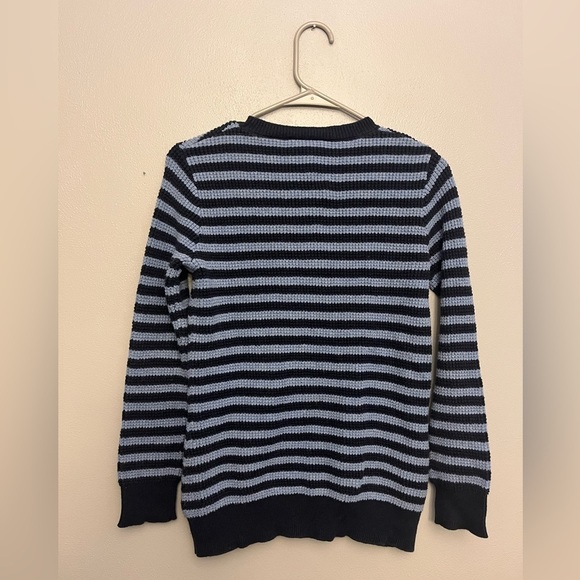 Sail to Sable Cotton Merino Wool Blend Waffle Knit Striped Sweater - Size XXS - Picture 9 of 9